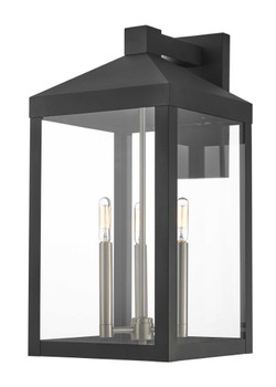 Livex Lighting 3 Lt Bk Outdoor Wall Lantern - 20585-04