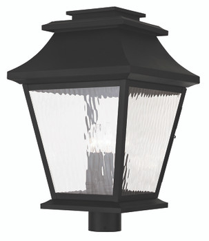 Livex Lighting 4 Light Black Outdoor Post Lantern - 20244-04