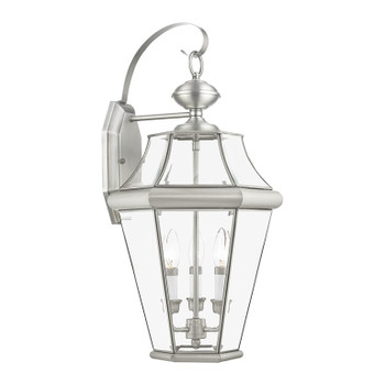 Livex Lighting 3 Light Bn Outdoor Wall Lantern - 2361-91