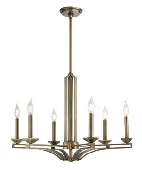 Livex Lighting 6 Lt Ab Chandelier - 40056-01