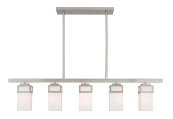 Livex Lighting 5 Lt Bn Linear Chandelier - 40194-91