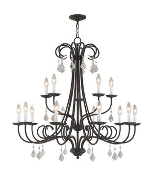 Livex Lighting 15 Lt Ebz Foyer Chandelier - 40879-92
