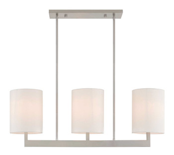 Livex Lighting 3 Lt Bn Linear Chandelier - 42404-91