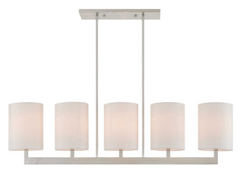 Livex Lighting 5 Lt Bn Linear Chandelier - 42406-91