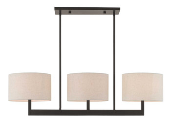 Livex Lighting 3 Lt Bz Linear Chandelier - 42427-07