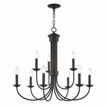 Livex Lighting 9 Lt Bz Chandelier - 42687-07