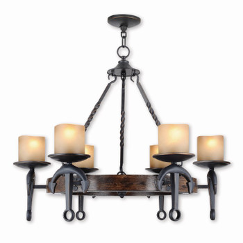 Livex Lighting 6 Light Olde Bronze Chandelier - 4866-67