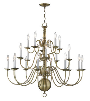 Livex Lighting 2 Lt0 Ab Foyer Chandelier - 5019-01