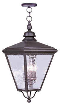 Livex Lighting 4 Light Bronze Outdoor Chain Lantern - 2037-07