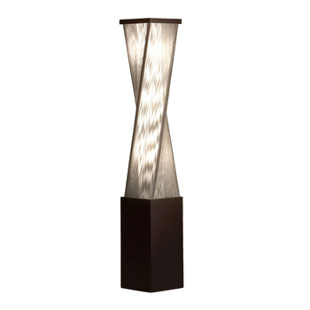 Nova of California Torque 54" Accent Floor Lamp In Espresso And Silver String With Dimmer Switch