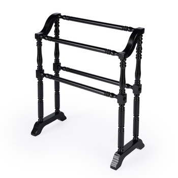 Lillian Black Blanket Rack