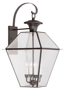 Livex Lighting 4 Light Bronze Outdoor Wall Lantern - 2386-07