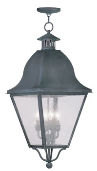 Livex Lighting 4 Light Charcoal Outdoor Chain Lantern - 2547-61