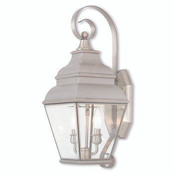 Livex Lighting 2 Light Bn Outdoor Wall Lantern - 2591-91