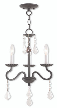 Livex Lighting 3 Light English Bronze Mini Chandelier - 40773-92