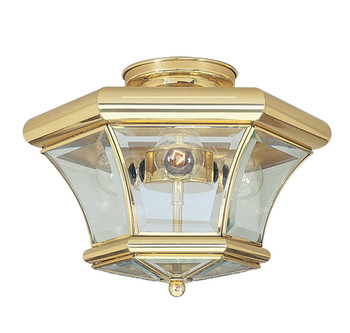 Livex Lighting 3 Light Polished Brass Ceiling Mount - 4083-02