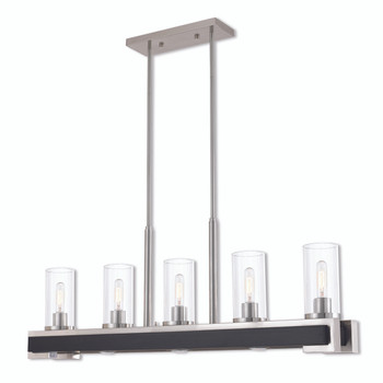 Livex Lighting 8 Lt Bn Linear Chandelier - 41075-91