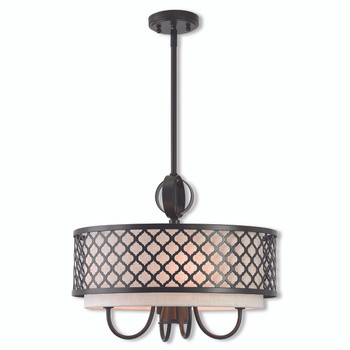 Livex Lighting 5 Lt Ebz Pendant Chandelier - 41115-92