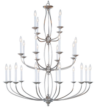 Livex Lighting 24 Light Brushed Nickel Chandelier - 4180-91