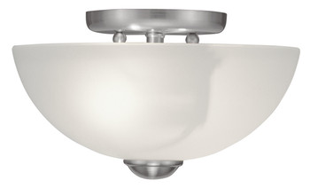 Livex Lighting 2 Light Brushed Nickel Ceiling Mount - 4206-91