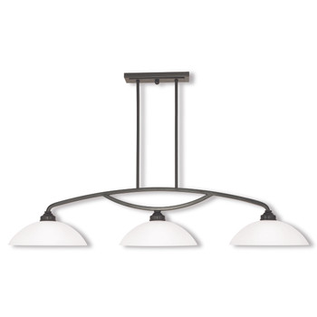 Livex Lighting 3 Light English Bronze Linear Chandelier - 4224-92