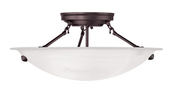 Livex Lighting 3 Light Bronze Ceiling Mount - 4273-07