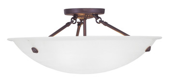 Livex Lighting 3 Light Bronze Ceiling Mount - 4274-07