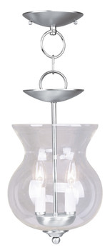 Livex Lighting 2 Light Bn Chain Hang/ceiling Mount - 4393-91
