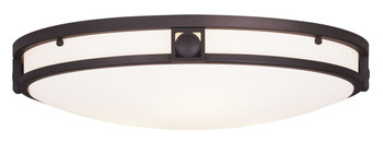 Livex Lighting 3 Light Bronze Ceiling Mount - 4488-07