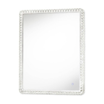 Nova of California Marilyn 40" Illuminated Rectangular Mirror In Chrome With Touch Dimmer