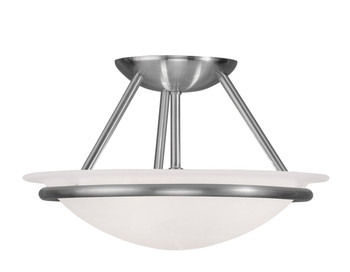 Livex Lighting 2 Light Brushed Nickel Ceiling Mount - 4823-91