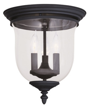 Livex Lighting 3 Light Black Ceiling Mount - 5021-04