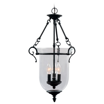 Livex Lighting 3 Light Bronze Chain Lantern - 5022-07