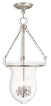 Livex Lighting 4 Light Brushed Nickel Pendant - 50298-91