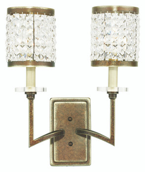 Livex Lighting 2 Light Palacial Bronze Wall Sconce - 50572-64