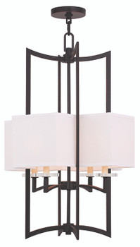 Livex Lighting 4 Light Olde Bronze Foyer Chandelier - 50707-67