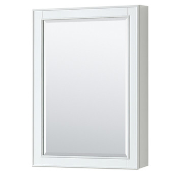 Deborah 60 Inch Double Bathroom Vanity In White, No Countertop, No Sinks, Matte Black Trim, Medicine Cabinets