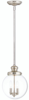 Livex Lighting 2 Light Polished Nickel Pendant - 50904-35
