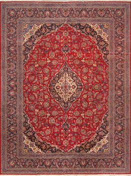 Pasargad Home 017535 Antique Red Area Rug - 10' 5" X 14' 0" Rectangular