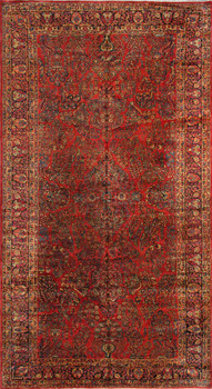 Pasargad Home 018882 Antique Red Area Rug - 8' 9" X 16' 2" Long & Narr