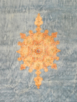 Pasargad Home ATIEH Antique L. Blue Area Rug - 11' 9" X 13' 8" Rectangular