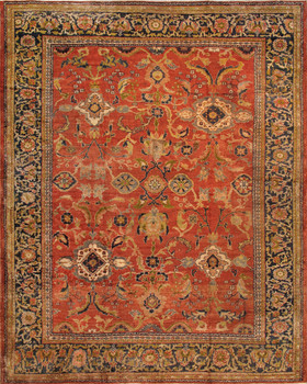 Pasargad Home 026707 Antique Rust Area Rug - 12' 2" X 15' 4" Rectangular
