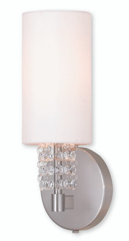Livex Lighting 1 Light Brushed Nickel Wall Sconce - 51030-91