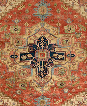 Pasargad Home PB-10B IVO Serapi Hand-knotted Rust Area Rug