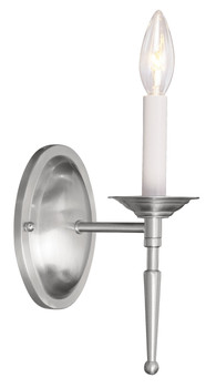 Livex Lighting 1 Light Brushed Nickel Wall Sconce - 5121-91