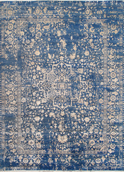 Pasargad Home PDC-2059 Transitional Blue Area Rug - 9' 0" X 12' 2" Rectangular