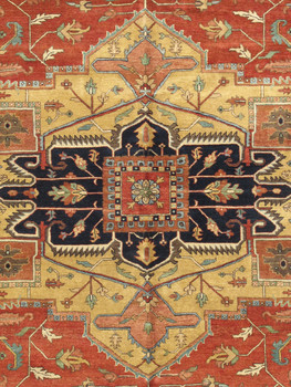 Pasargad Home PJR-4 Serapi Hand-knotted Rust Area Rug