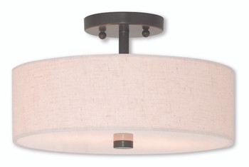 Livex Lighting 2 Light English Bronze Ceiling Mount - 52134-92