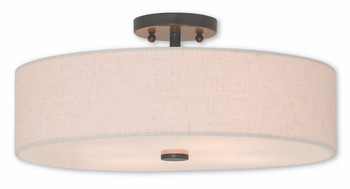 Livex Lighting 4 Light English Bronze Ceiling Mount - 52136-92