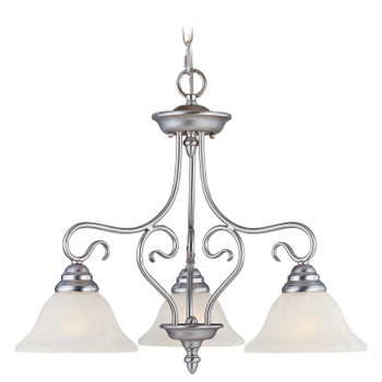 Livex Lighting 3 Light Brushed Nickel Chandelier - 6133-91